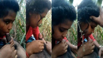 Pollachi real village girl sexy outdoor blowjob mms