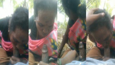 Tiruchirappalli local village aunty outdoor deep blowjob